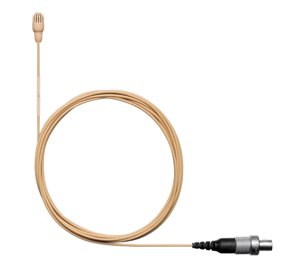TWINPLEX TL45 SUBMINIATURE LAVALIER MICROPHONE / OMNIDIRECTIONAL/ LOW SENSITIVITY / LEMO / TAN